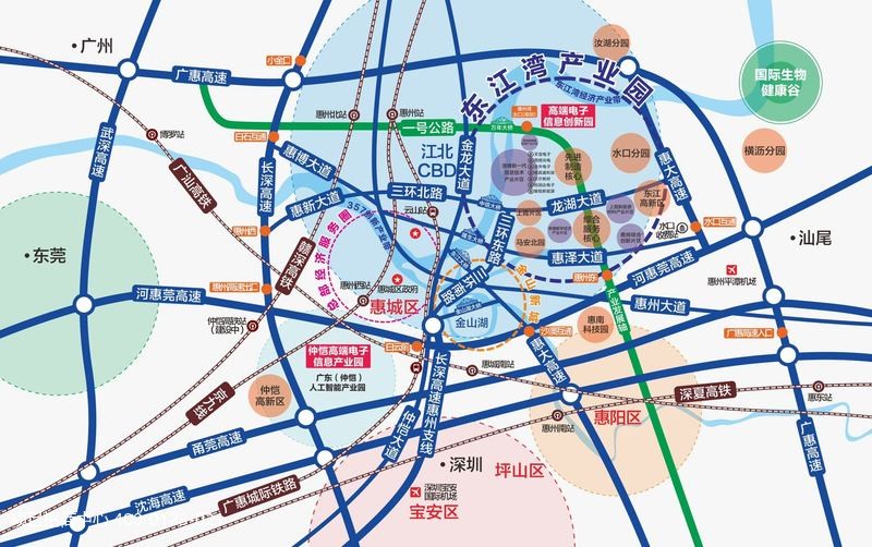 中南高科惠州惠城区水口镇电子信息创新园厂房出售